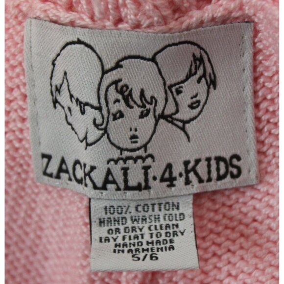 Zack Ali 4 Kids Girls Pink Knitted Outfit sz 5-6 Shirt Pants Pockets Flower Fall - Picture 12 of 12